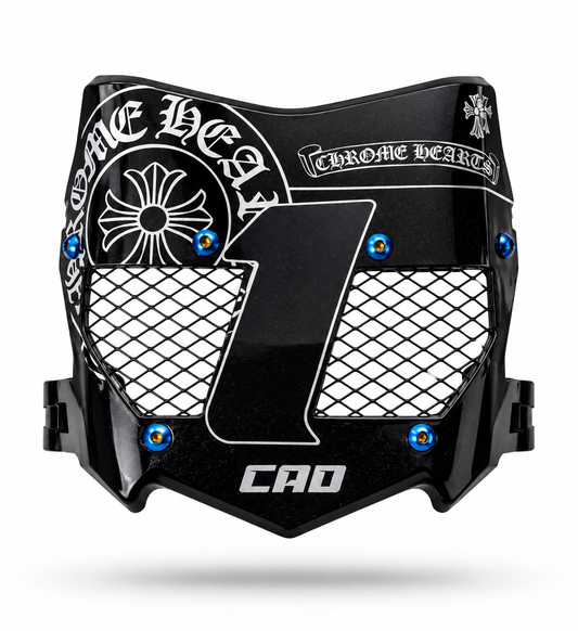 *Chrome Hearts* Real Titanium Vented Motocutz Vented Plate