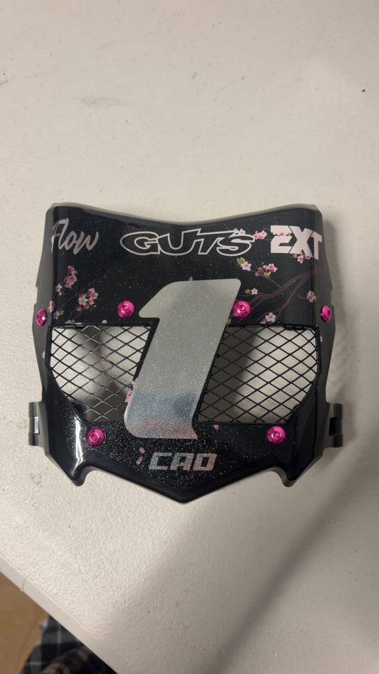 *Blossom Collection* Real Titanium Vented Motocutz Vented Plate