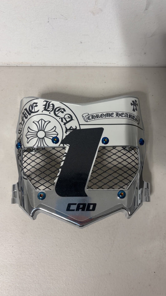 *Silver Chrome Heart Vented*